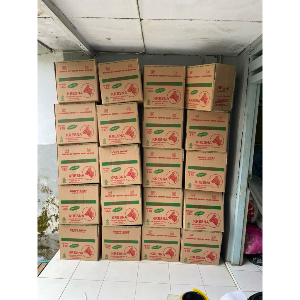

EMPING MENTAH ORIGINAL FULL KERING MERK KRESNA BERAT 5KG KARDUS TEBAL AMAN EMPING GRADE A