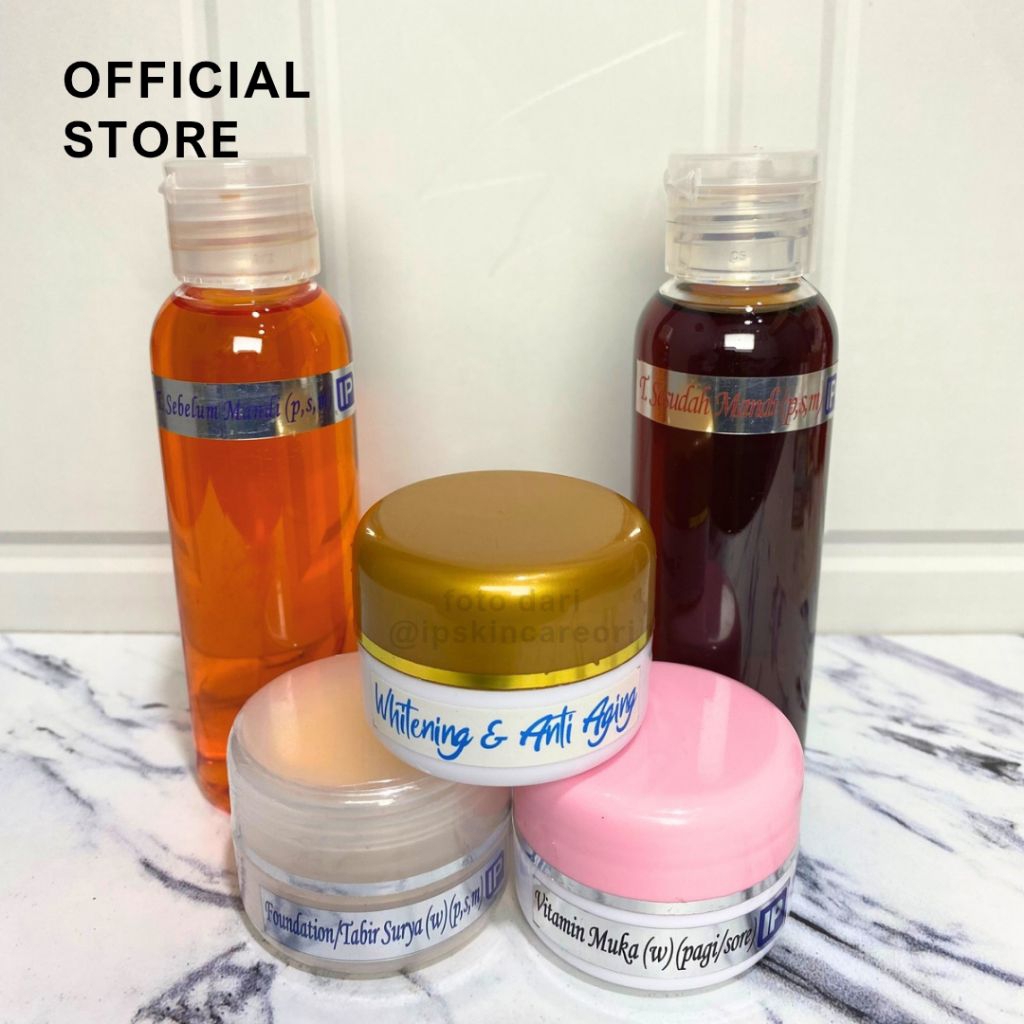 Paket Cream Anti Aging Kemasan Bening IP Skincare | IPUNG