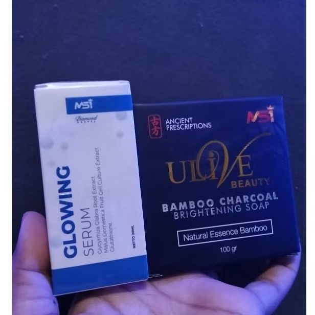SKINCARE MSI UNTUK WAJAH FLEK DAN BEKAS JERAWAT//SABUN BAMBOO SERUM ORIGINAL PRODUK 1000%