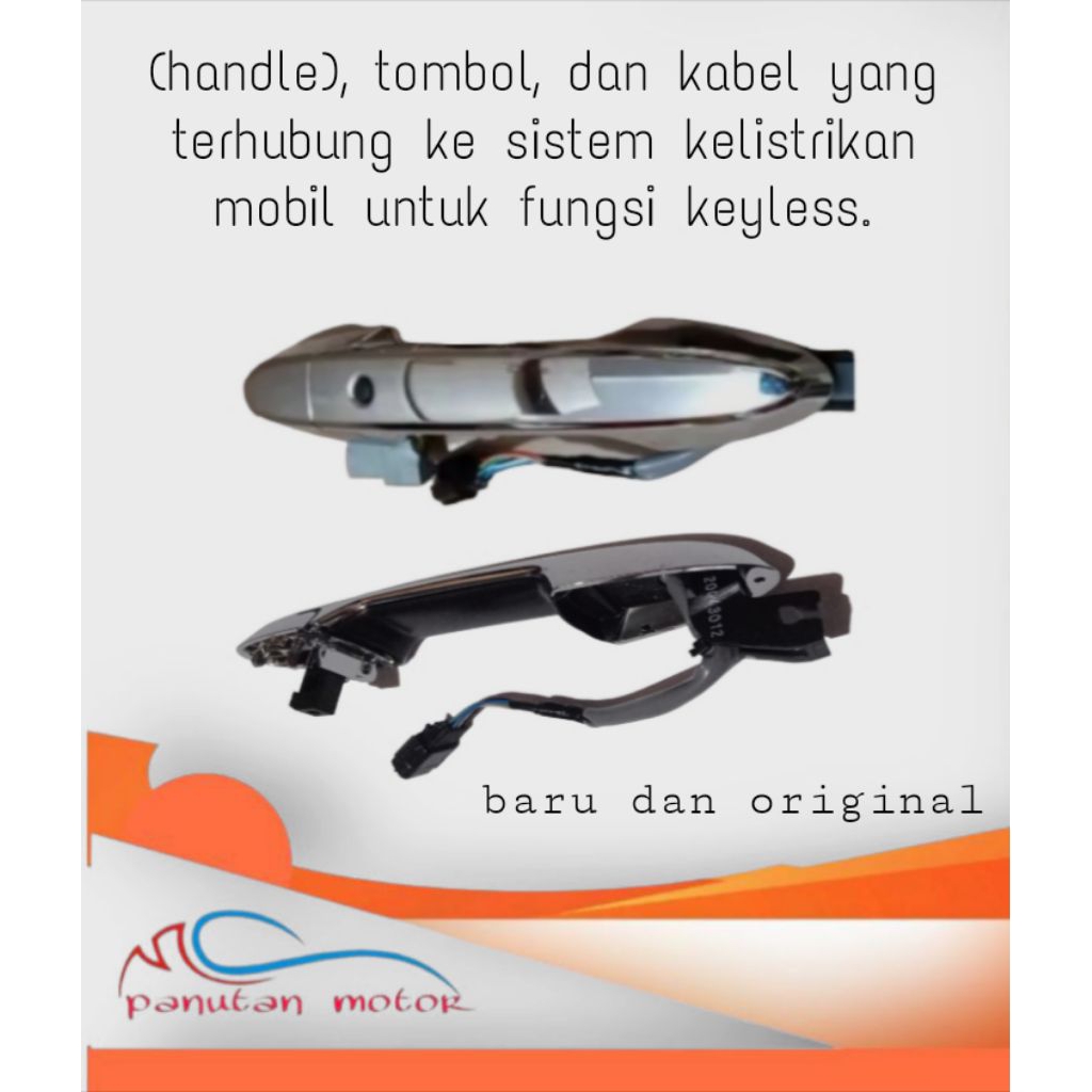ipegangan pintu (handle) tombol mobil Honda HR-V dan Honda Jazz RS, yang memiliki fitur keyless entr