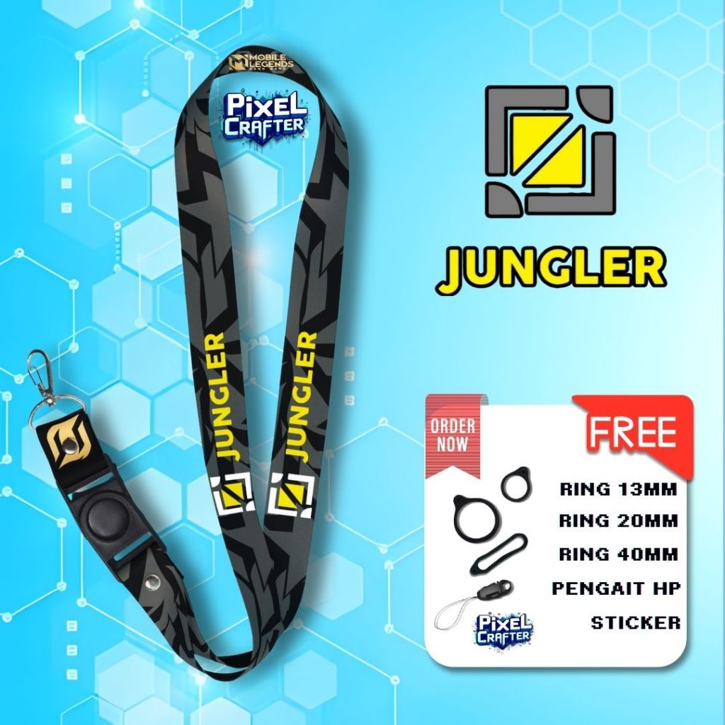 

LANYARD ROLE MLBB JUNGLER/HYPER | GANTUNGAN HP | GANTUNGAN P0D | GANTUNGAN KUNCI | GANTUNGAN ID CARD