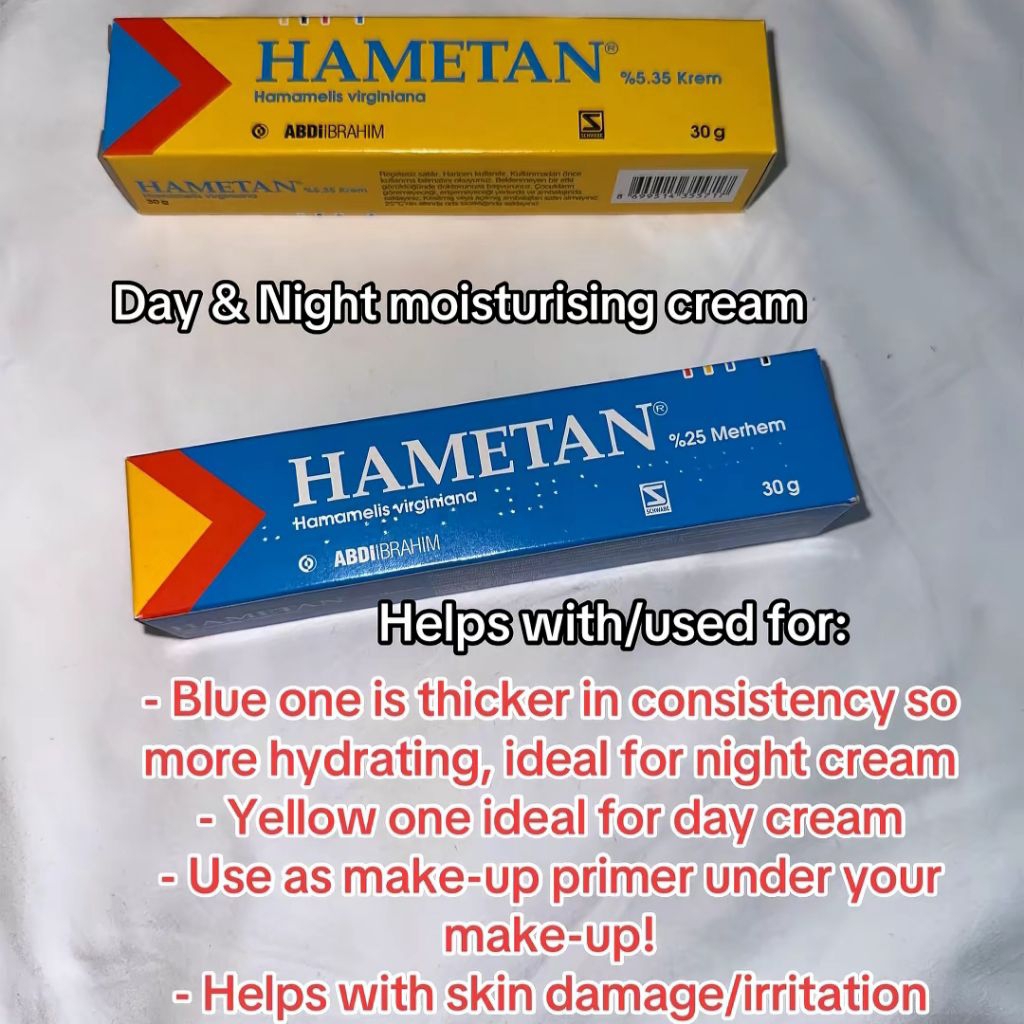 Hametan Cream VIRAL | Pelembab Wajah Asli Turki | Day/Night Cream | Moisturizer Moisturizing Cream T