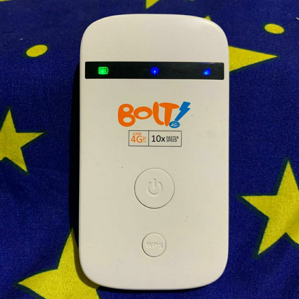 Modem Wifi 4G Bolt MF90 ZTE Unlock Alloprator 4G B1'B40 Fw Belline Biru