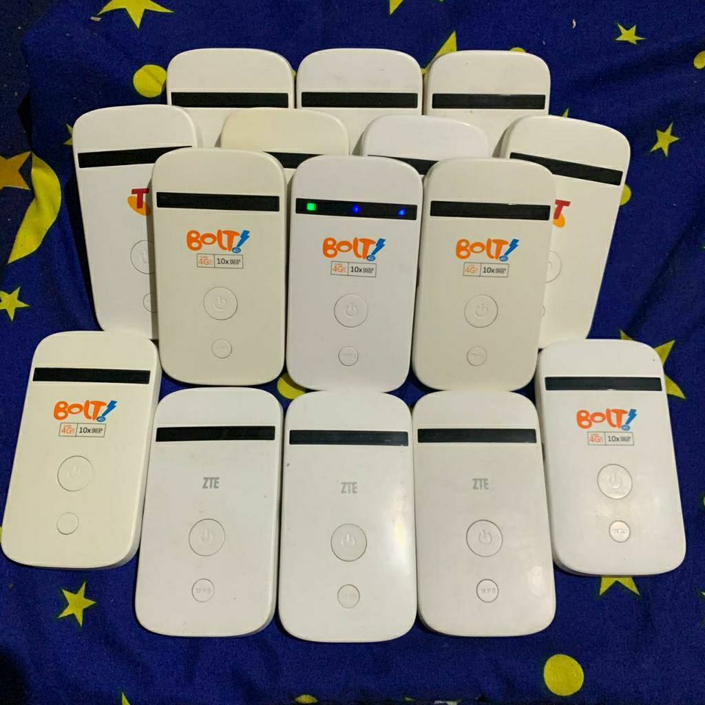 Modem Wifi 4G MF90 Bolt ZTE Unlock Alloprator 4G LTE B1'B40 Fw Belline Biru Bisa BYPASS