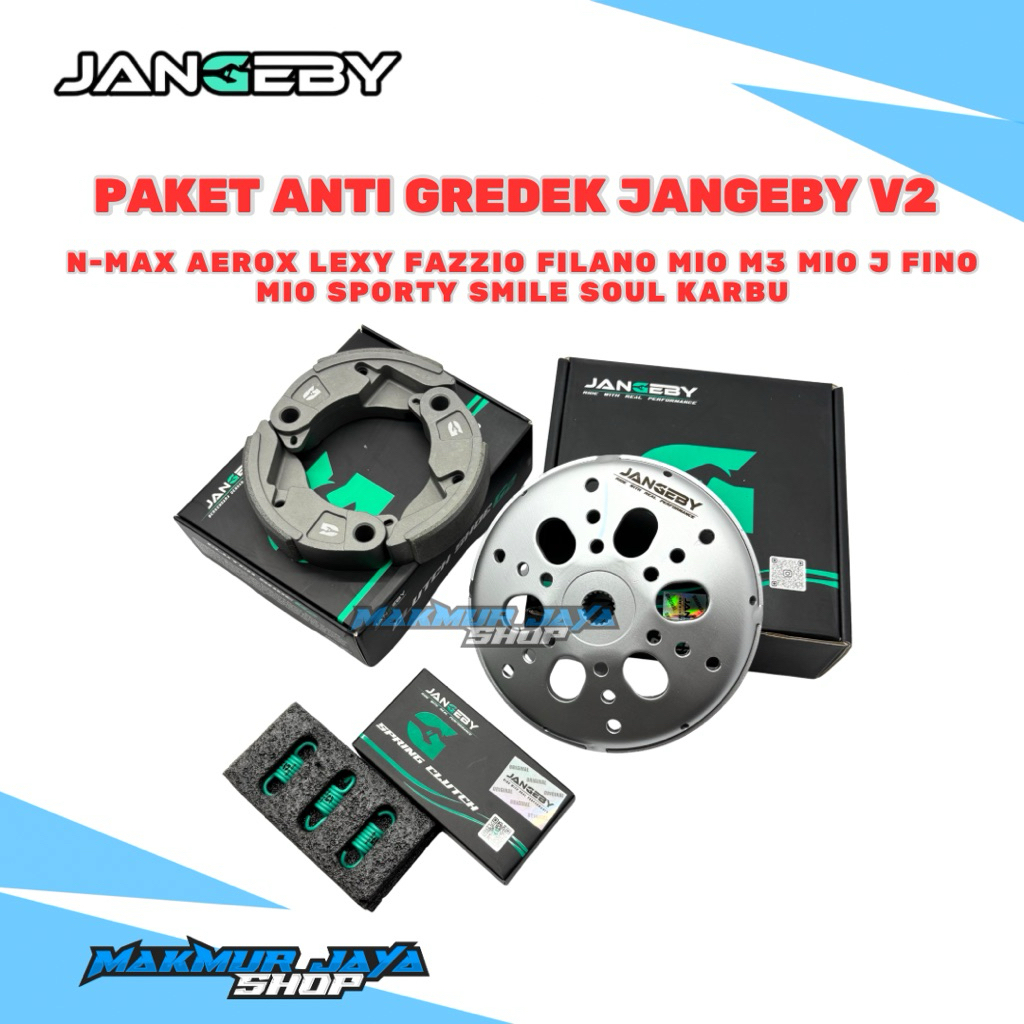 PAKET ANTI GREDEK V2 JANGEBY MANGKOK GANDA SET KAMPAS GANDA DAN PER SENTRI JANGEBY NMAX AEROX LEXY F