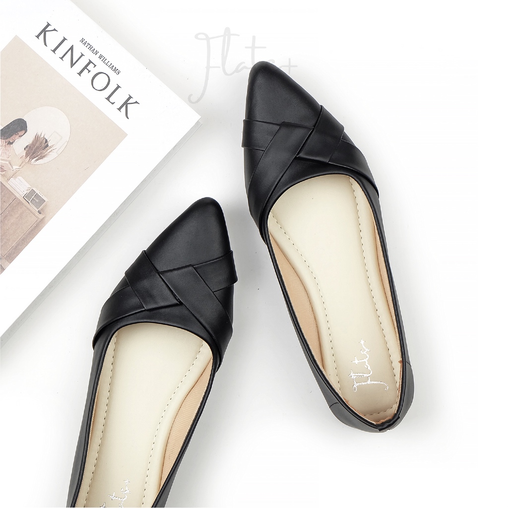 Andara-Flatshoes Big Size Wanita Sol Karet Ukuran Jumbo 41,45