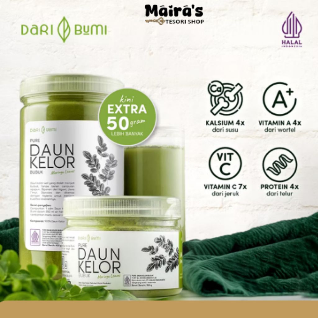 

Daun Kelor Pure Bubuk Moringa Powder Original Minuman
