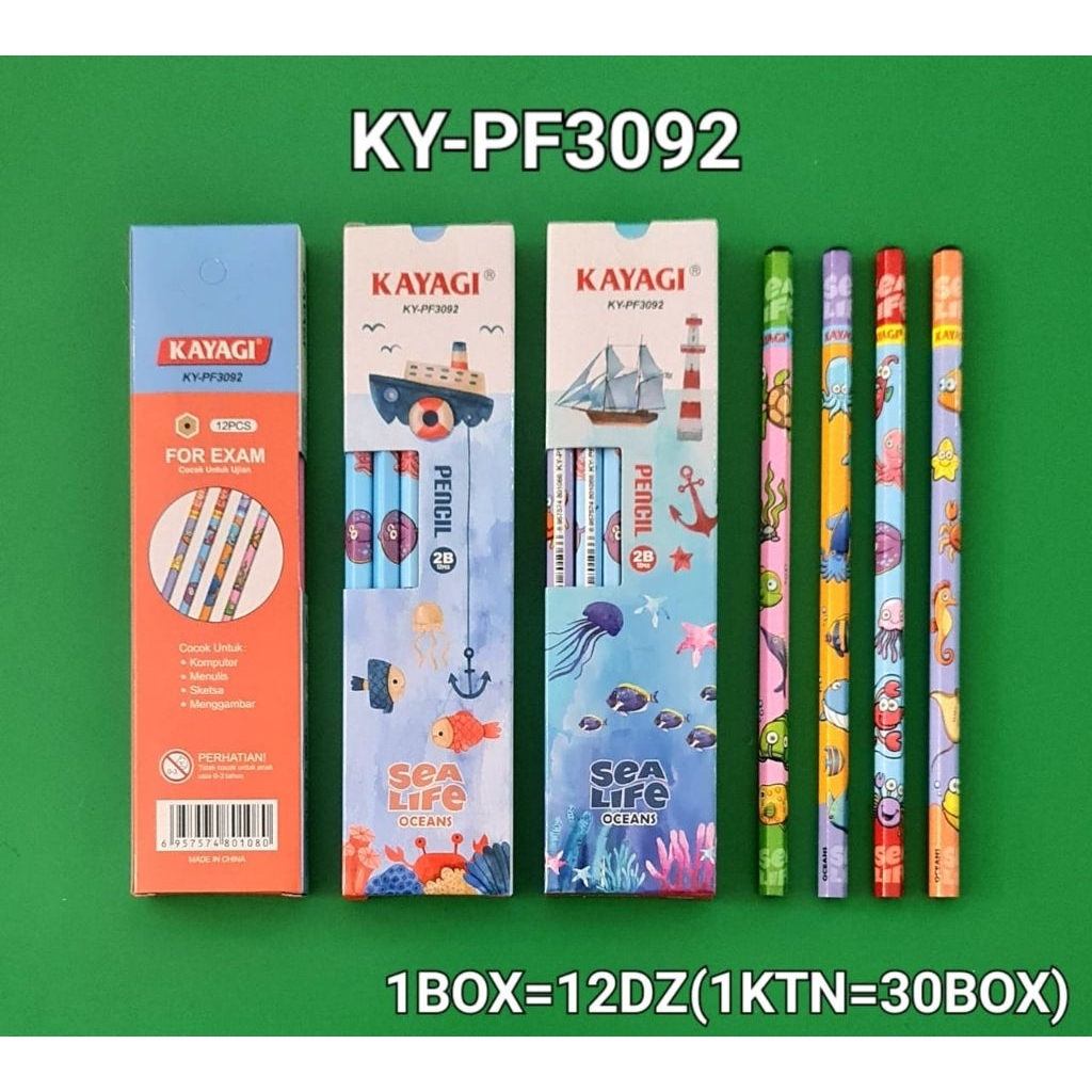 

Pensil 2B KAYAGI For Exam – Motif Karakter & Tema Unik, 12 Pcs/Box (KY-PF3055, KY-PF3090, KY-PF3091, KY-PF3092, KY-PF3093) - Alat Tulis Kantor/ATK Murah Medan