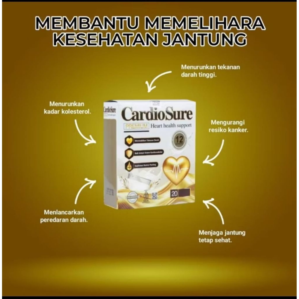 

Terlaris Cardiosure Asli Original Susu Milk Hipertensi Jantung Koroner Struke Kolesterol Asm Urat Resmi BPOM