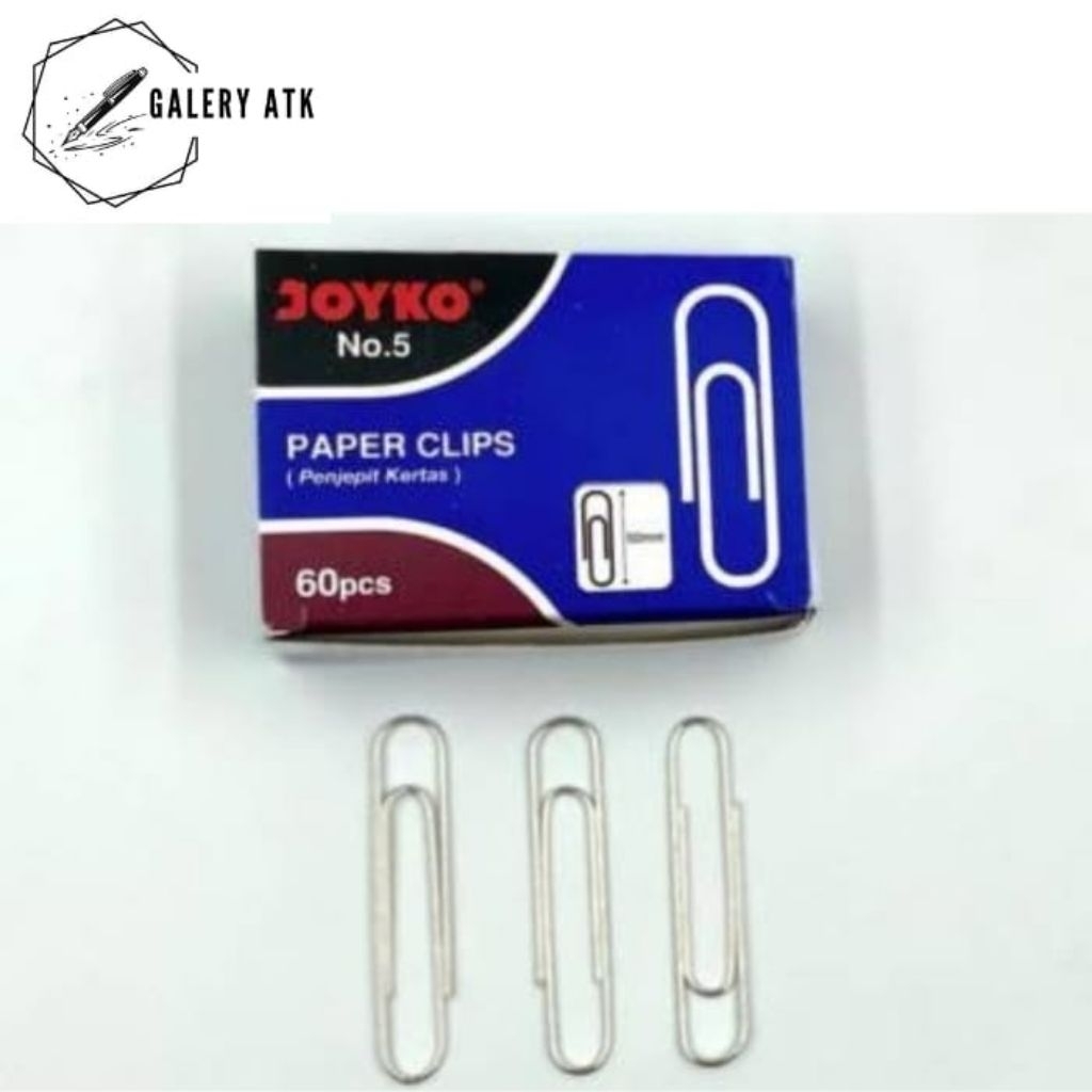 

Paper clip / Klip / Penjepit Kertas Joyko No 5