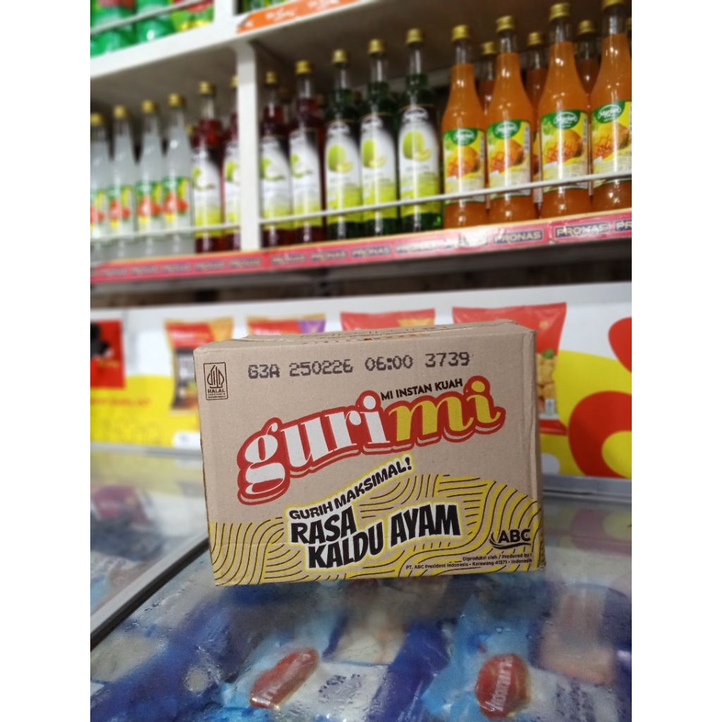 

Mie Instan Kuah Gurimi Rasa Kaldu Ayam 1 Dus Isi 40 Bungkus Bisa COD