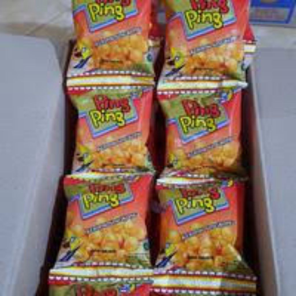 

Ping-Ping Makanan Ringan Keripik Singkong Balado 1 Renceng Isi 10 Pcs