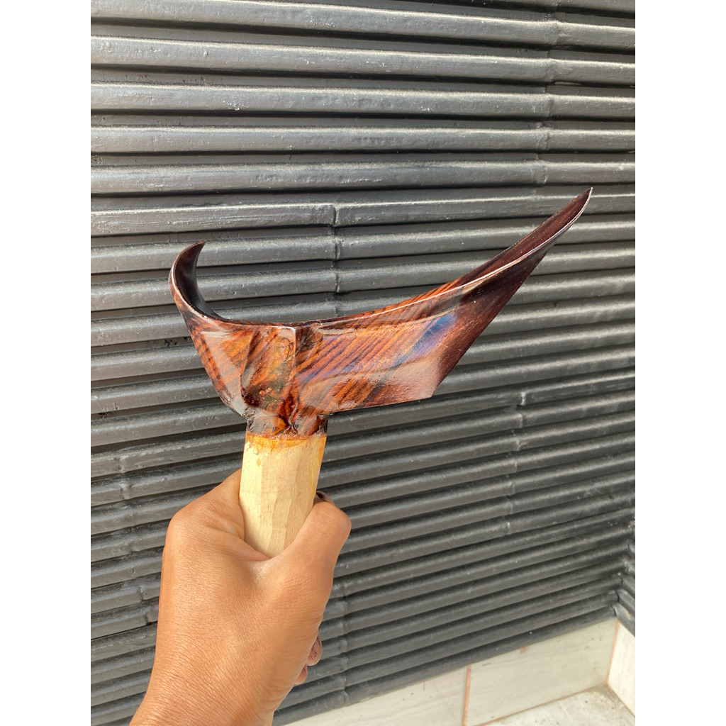 warangka kayu sono lubang segrek