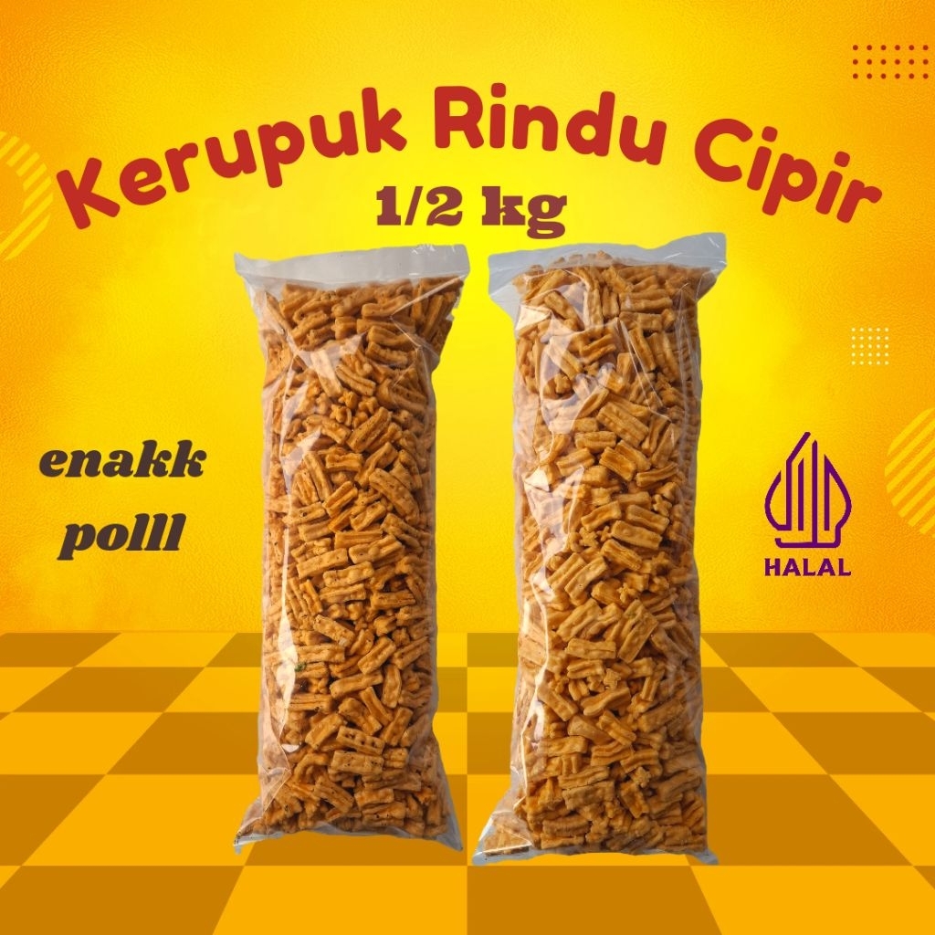 

kerupuk rindu cipir 1/2kg