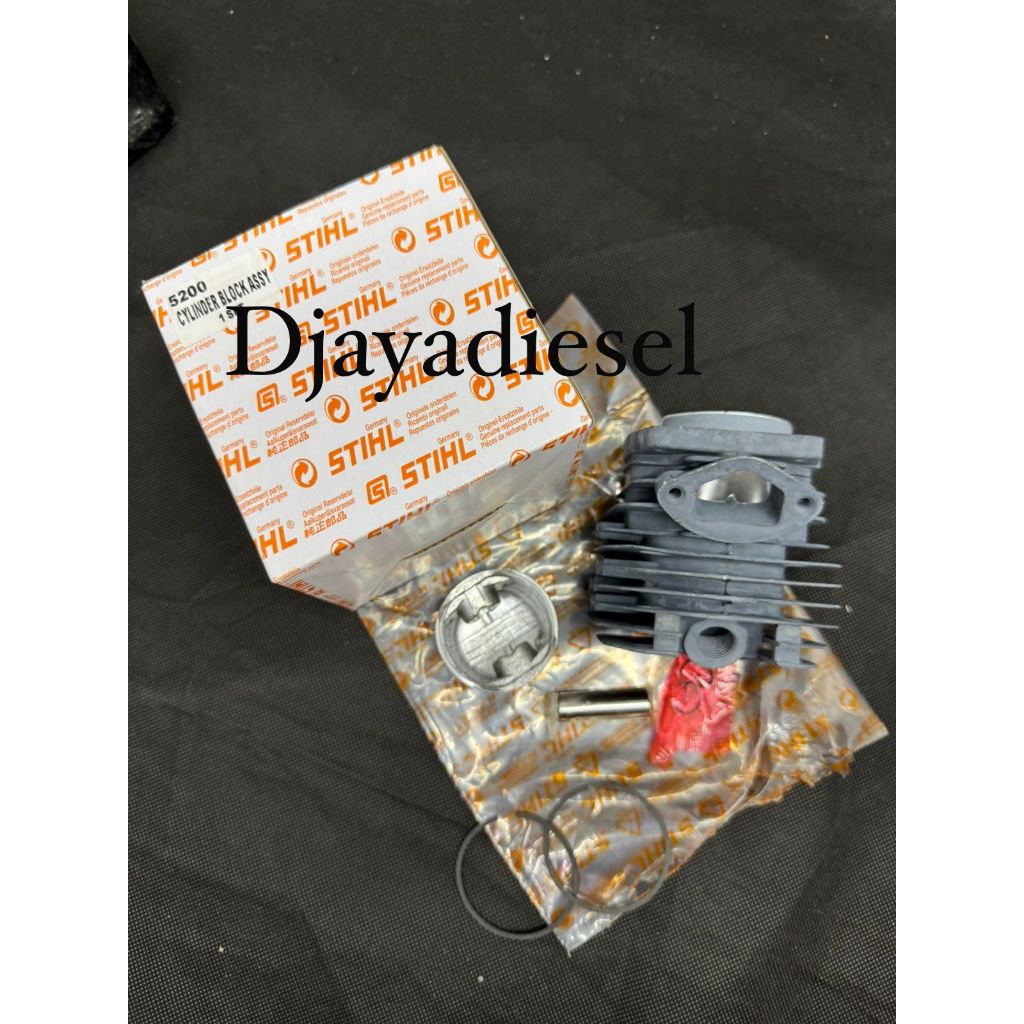 CYLINDER BLOCK 5200 SET LENGKAP UNTUK CHAINSAW KECIL 5200 MERK STIHL 788 799 598 588 568 LENGKAP DEN