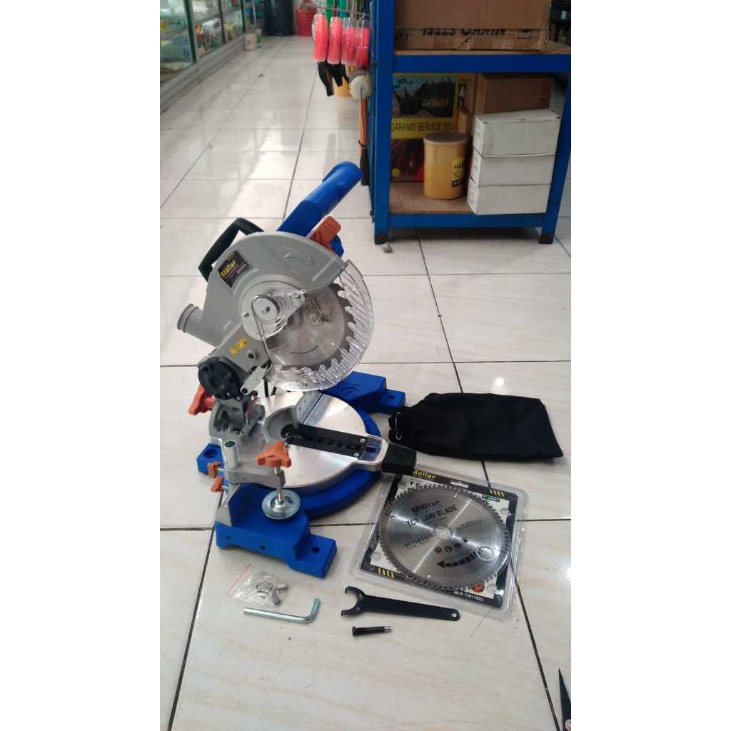 Mesin Gergaji 7.5" Mitter Saw 900 Watt MOLLAR MS-810 Miter Saw