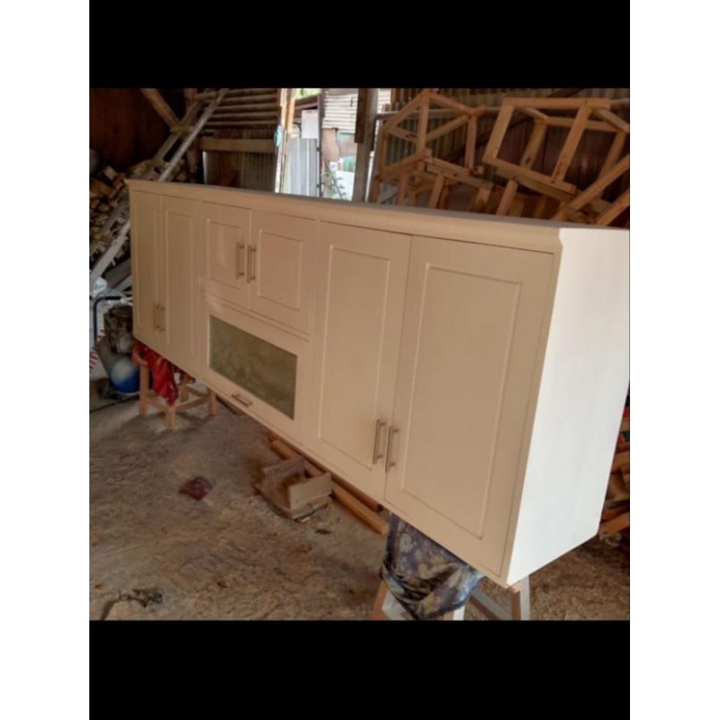 kichenshet atas/lemari dapur kayu jati Belanda