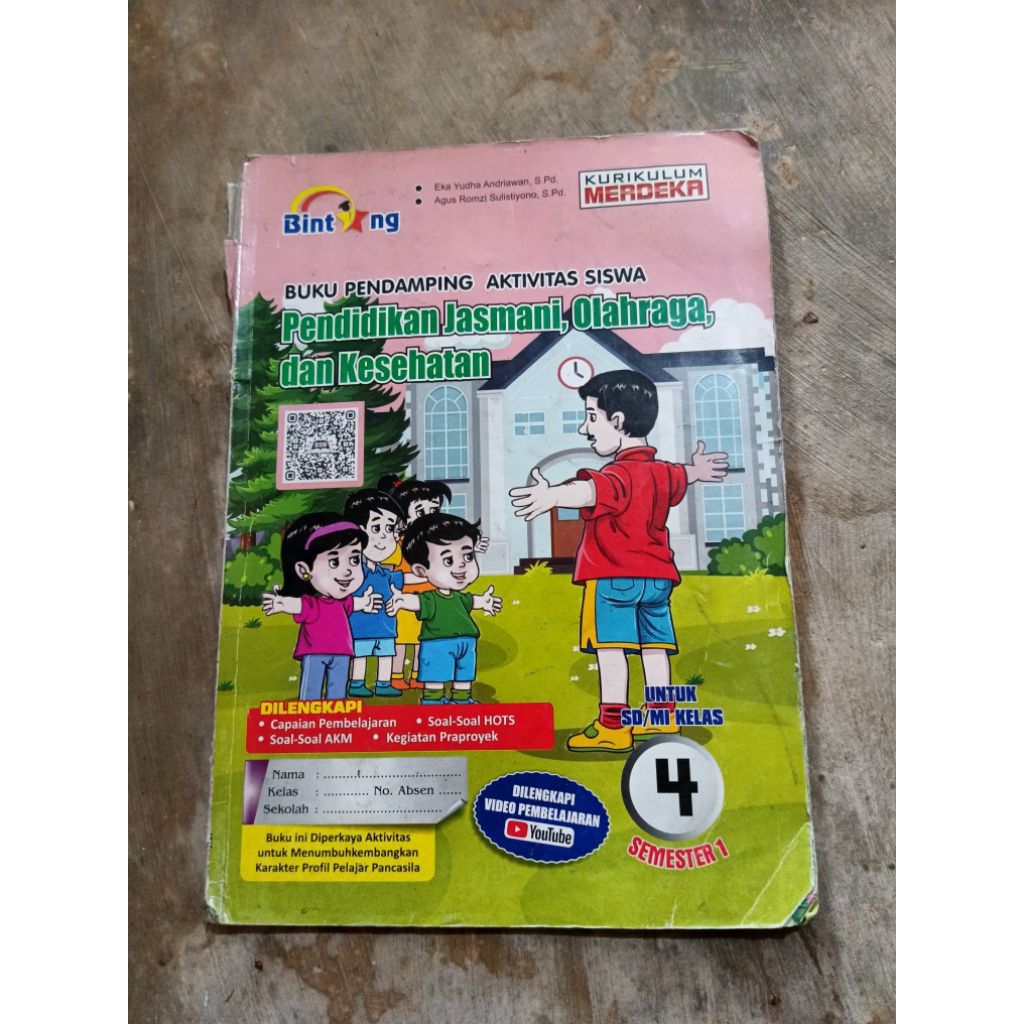 BUKU PJOK BINTANG KELAS 4 SEMESTER 1 KURIKULUM MERDEKA SECOND