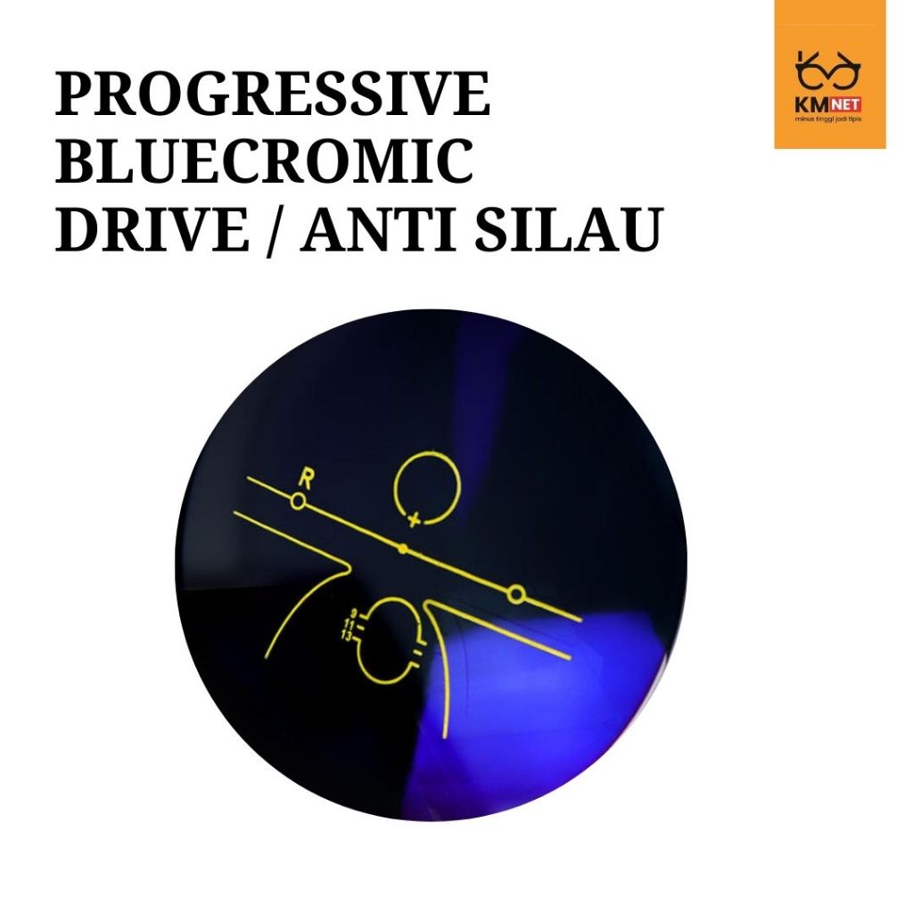 Lensa Kacamata Progressive One Drive - Lensa Progresive One Drive Bluecromic (Blueray Photocromic)