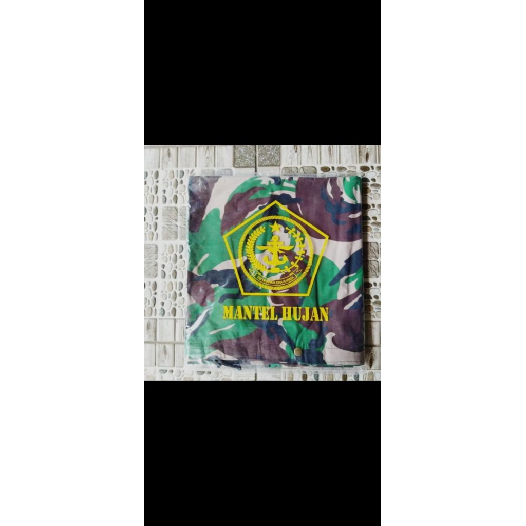 ponco loreng TNI / jas hujan TNI original