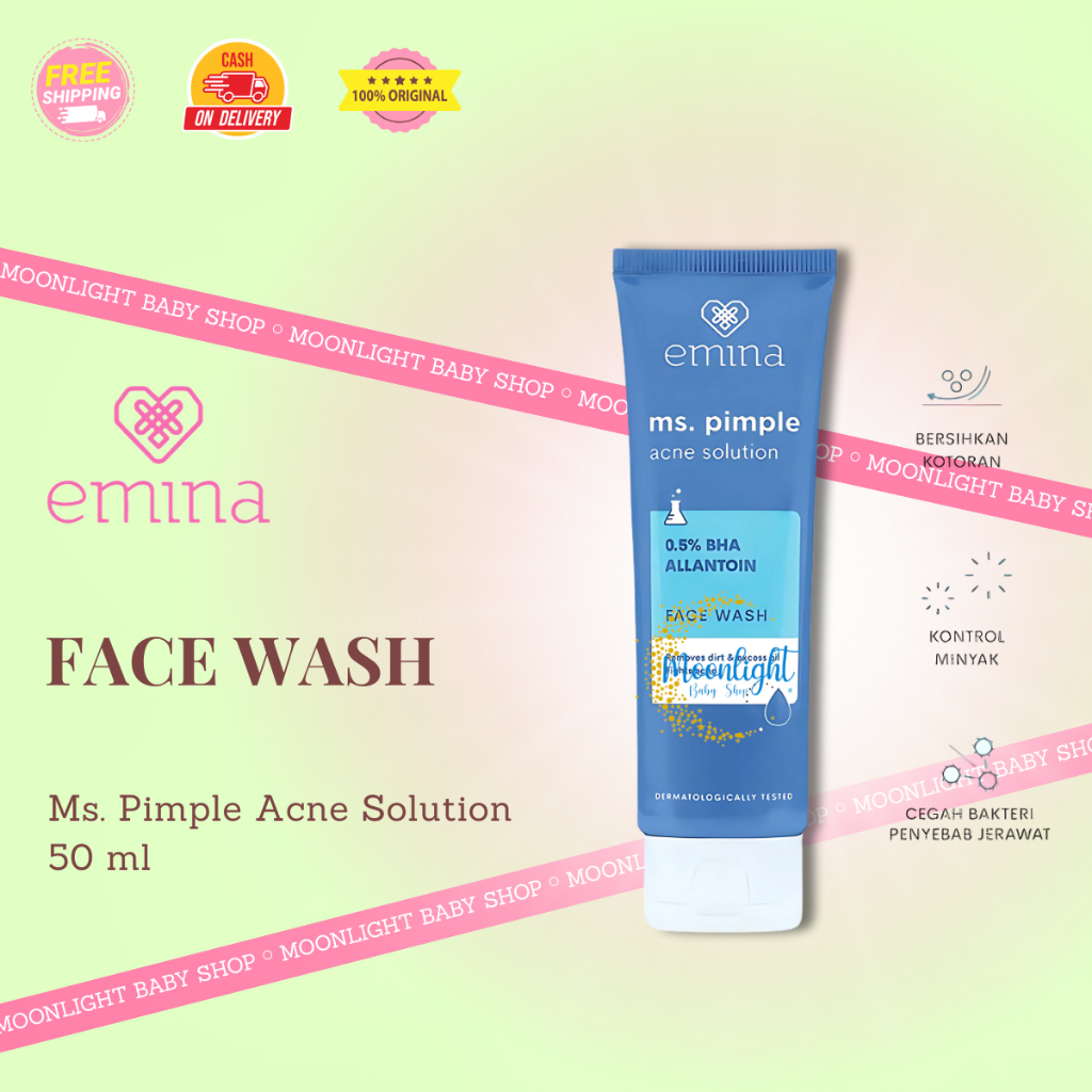 Emina Ms. Pimple Acne Solution Face Wash 50ml | Pembersih Wajah