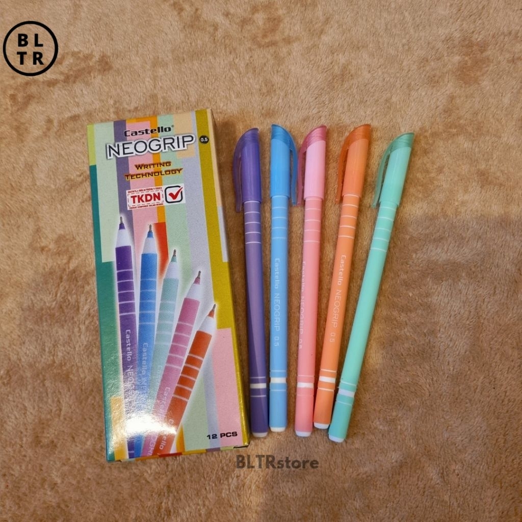 

PAK//PEN CASTELLO NEOGRIP 0.5MM(PCNSH)/PEN HITAM/STANDART CASTELLO NEOGRIP/TINTA HITAM/NEW ORIGINAL