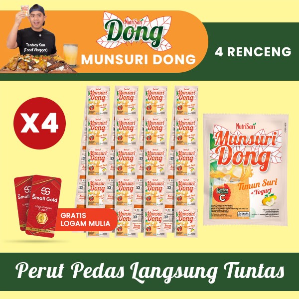 

Nutrisari Dong - Rasa Timun Suri [14gr x 40 sachet] GRATIS Logam Mulia