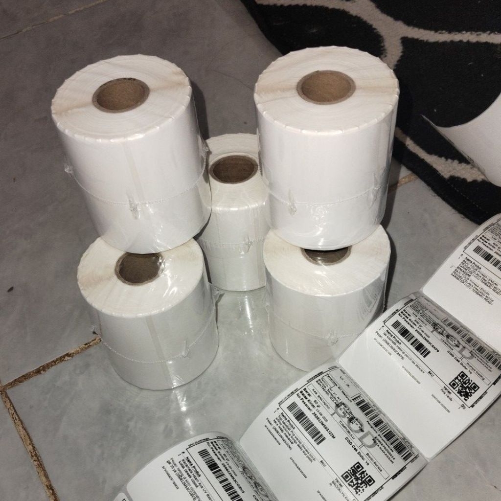 

kertas Label Resi Pengiriman 78x100 Label Direct Thermal isi 300 pcs Label Thermal Label Online