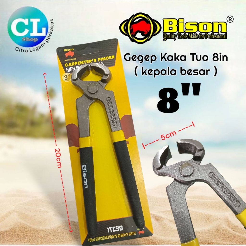 GEGEP PAKU 8" catut tang kakatua 8in kepala besar crv