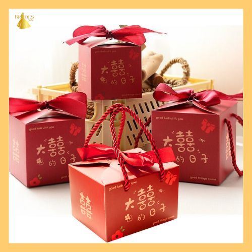 

BD Paperbag Souvenir Wedding / Kotak Souvenir Pernikahan Sangjit Shuang Xi / Paperbag Souvenir Teapai Shuang Xi PP05