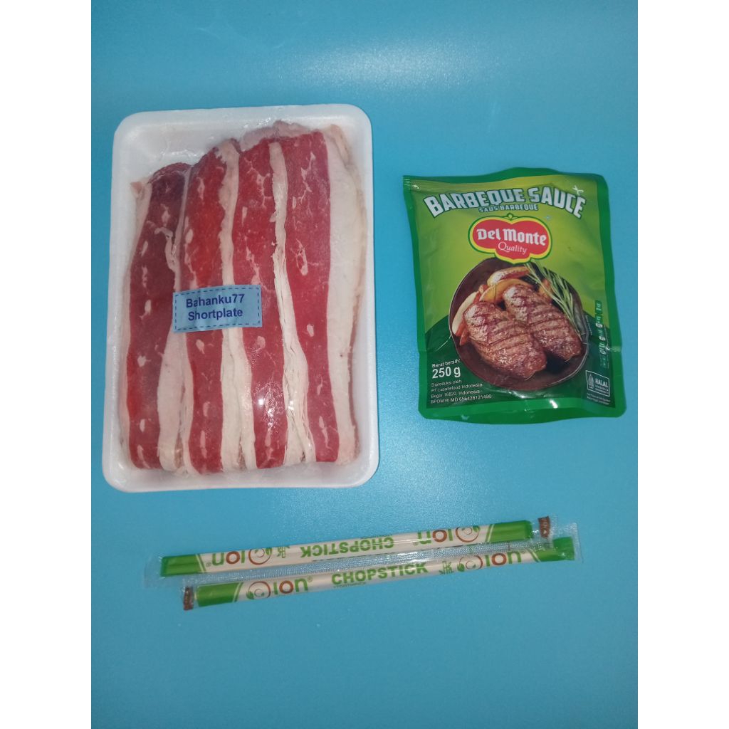 

Paket BBQ 2 (Shortplate 500 gr + bumbu 250 gr)