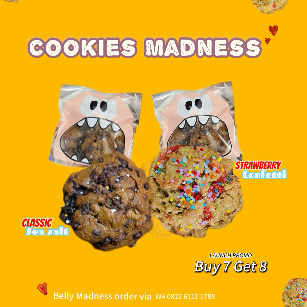 

Classic Sea salt & Strawberry Confetti Soft Cookies