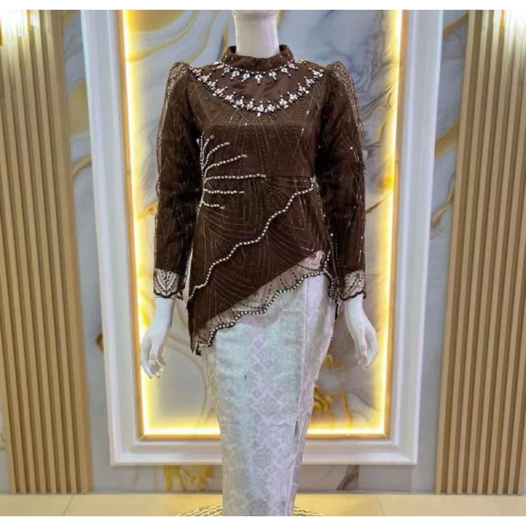 WMODEKEBAYA//TUNIK BANJAR//SET ROK SONGKET //TUNIK KEBAYA MODEREN//TUNIK TERLARIS//TUNIK SET SONGKET