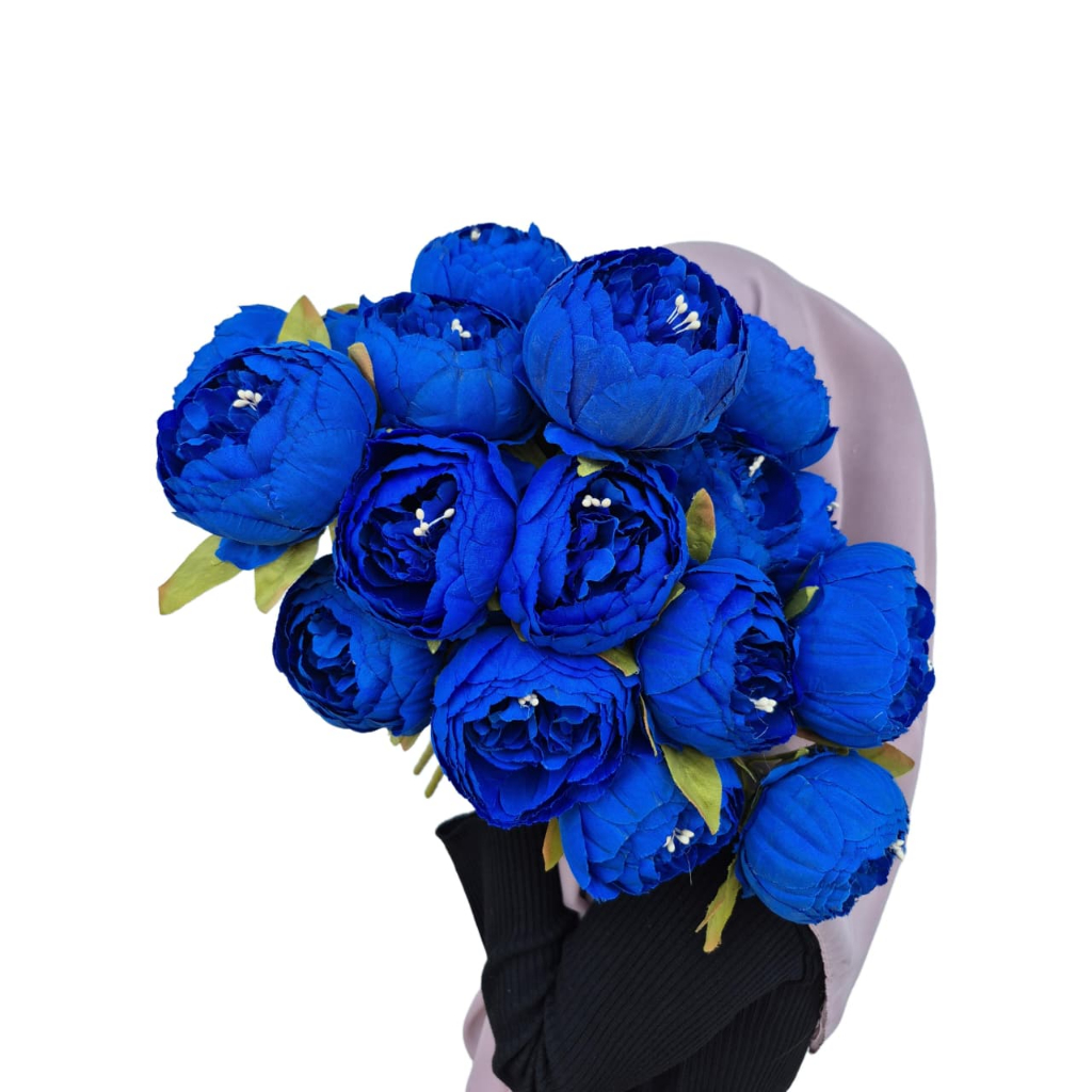 Peony Jumbo 7 cabang / Bunga Palsu Peony / Bunga Plastik Peony / Premium Dekorasi