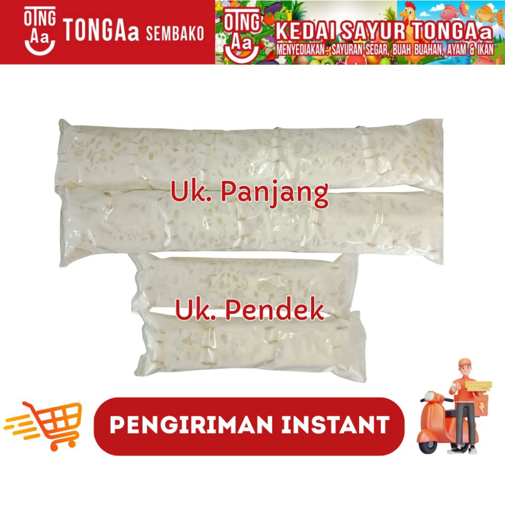 

Tempe Plastik dan Tempe Daun - Fresh