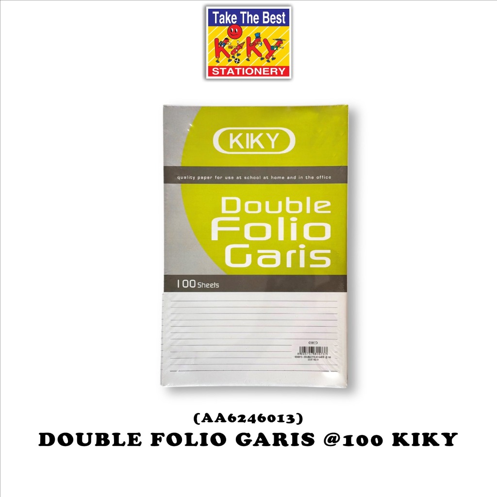 

KIKY Kertas Double Folio Garis (DFG) Isi @100 Lembar