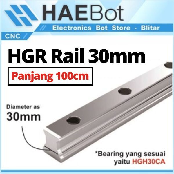 [HAEBOT] Linear Guide Rail HGR30 HGR 30 30mm 1 meter 100cm Rel CNC Laser CO2 Router Milling Plasma H