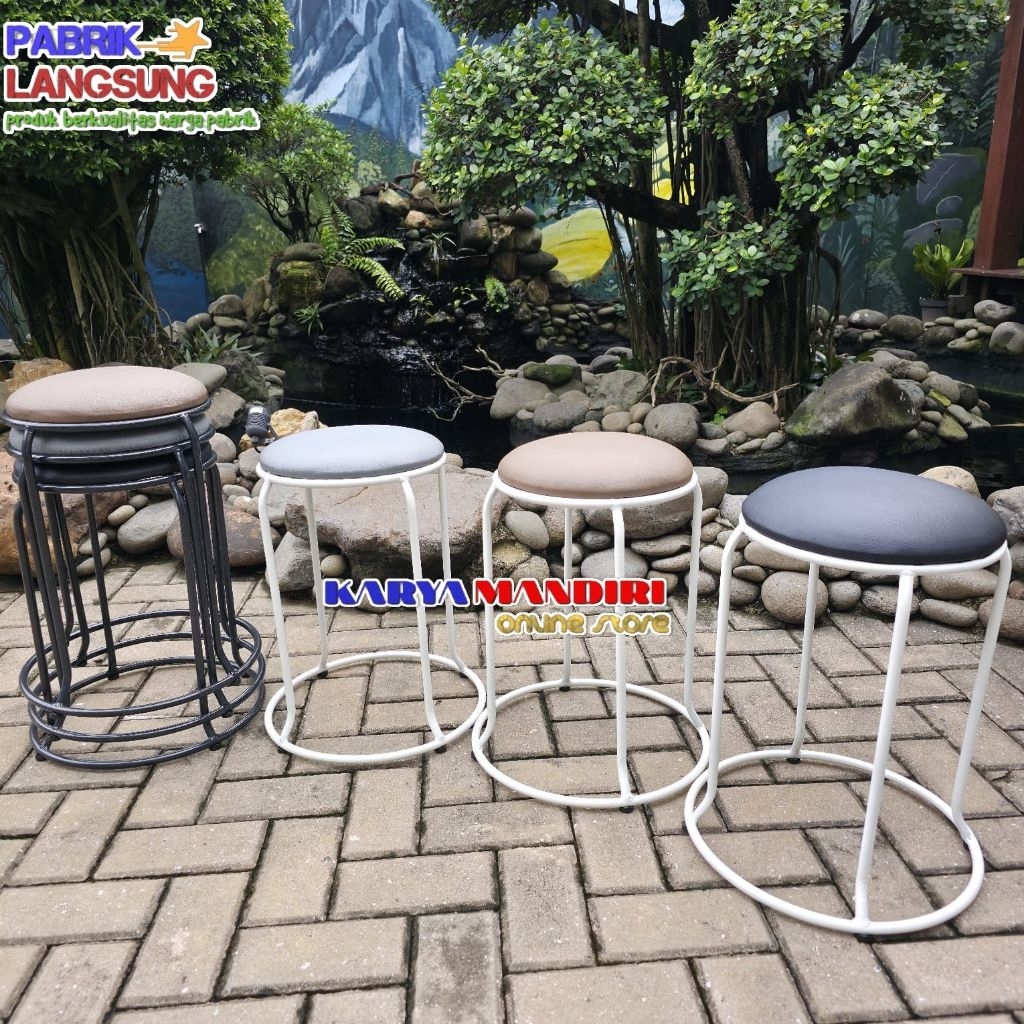 kursi oreo besi/kursi bar oreo/kursi cafe bulat/kursi bar/kursi murah/kursi besi