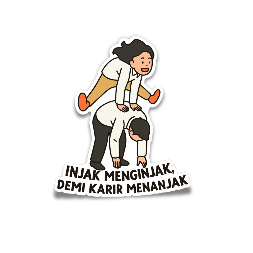 

Stiker Kantoran - “Kerja Kok Gini” Series - Injak