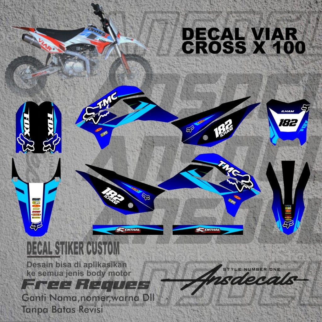 Stiker Viar Cross X 100 Stiker Mini Trail Viar Cross X 100 New Stiker Mini Trail