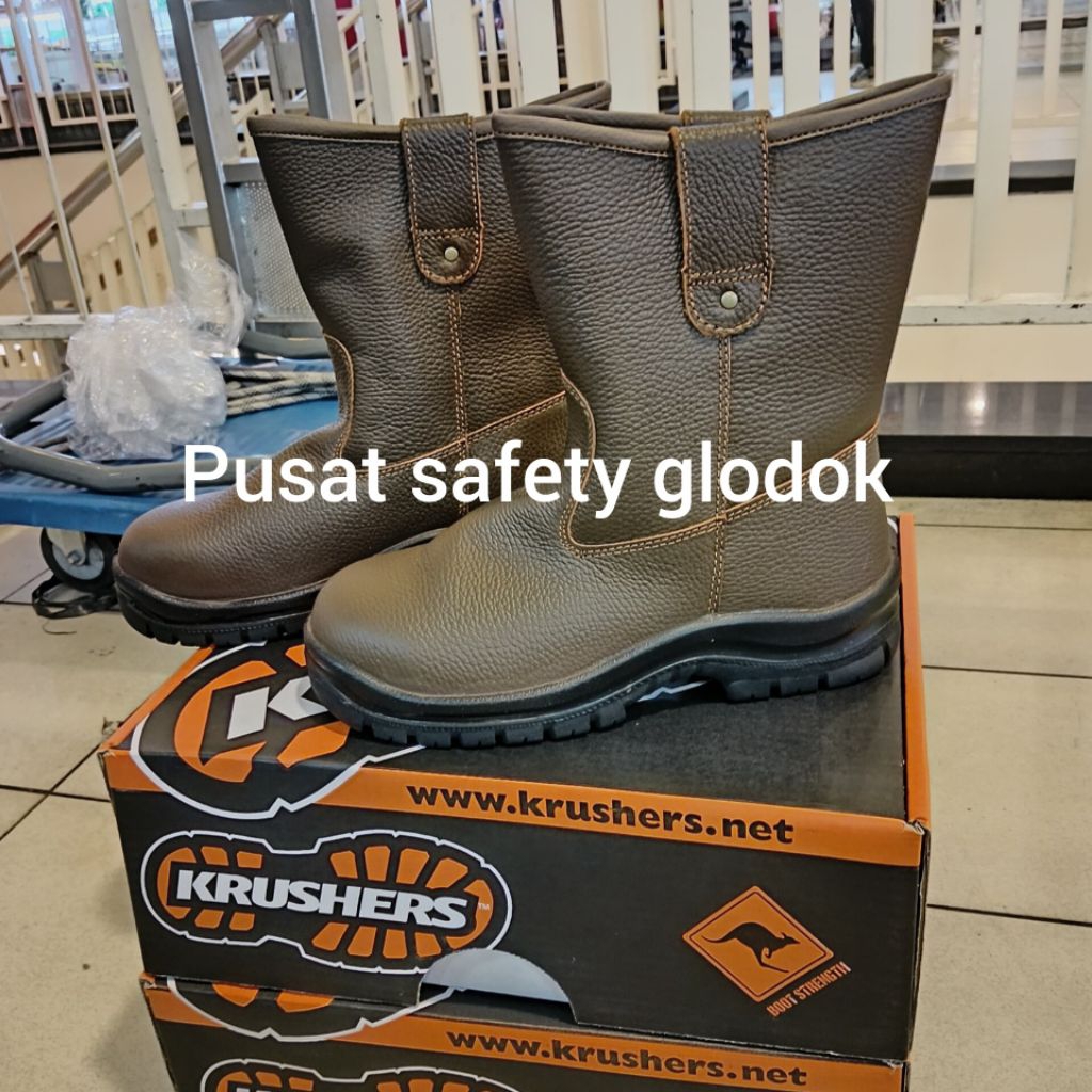 Sepatu Safety Krusher Texas Brown / Safety Shoes Krusher
