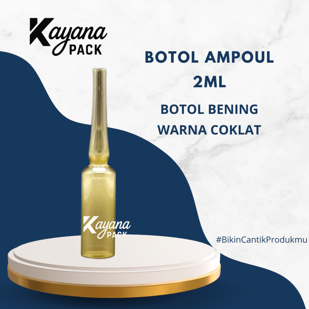 Botol Ampul Serum Vitamin C  Injeksi 2 ml Coklat / Botol Ampoule Vitamin 2ml