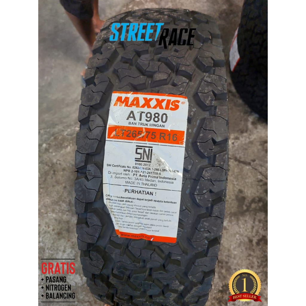 Ban Maxxis Ring 16 Triton 265/75 R16 Merek Maxxis Bravo At980 Ban Semi Offroad