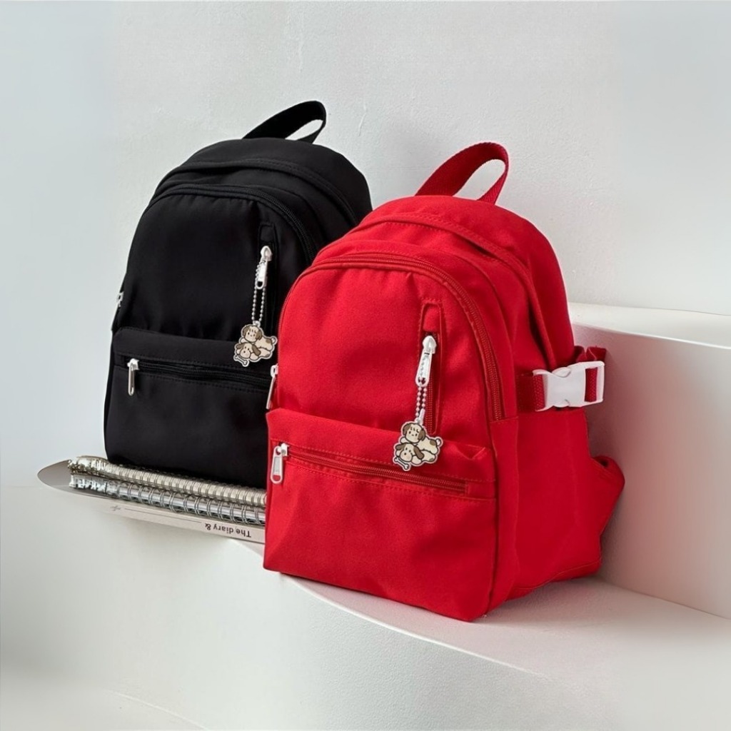 Durable- Ransel mini Wanita Tas Kerja Anti Air Tas Kuliah Kasual Nylon