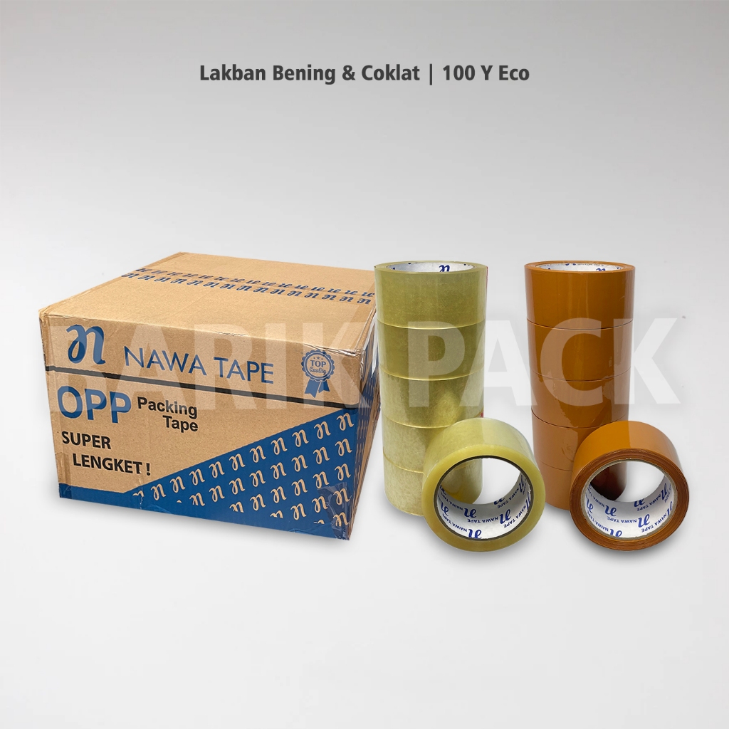 

Lakban Bening Coklat 1 dus 45mm Isolasi Lakban Packing Solasi 1 Karton Free Cutter Tape Murah Tebal