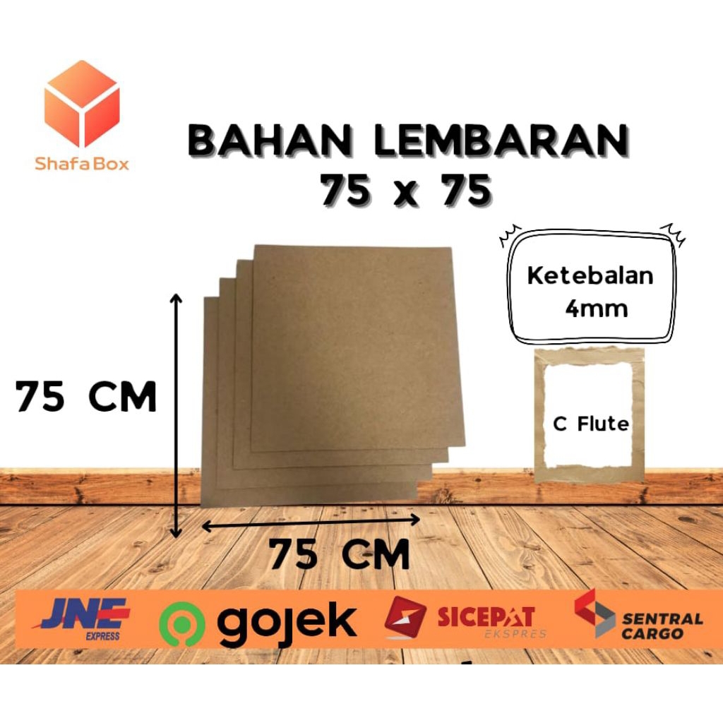 

READY Kardus Lembaran Polos 75x75cm Tebal 4mm