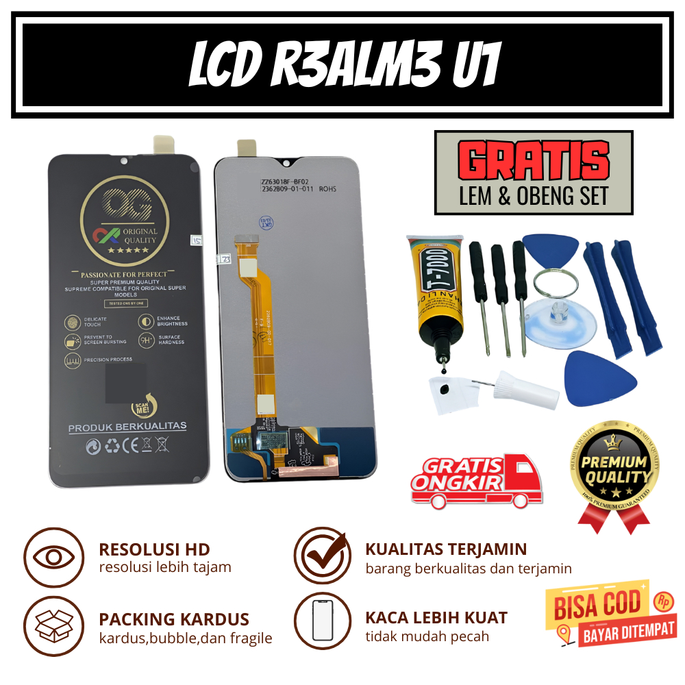 LCD OPPO REALME U1 ORIGINAL + TOUCHSCREEN || GRATIS 1 SET OBENG & LEM || OG SUPER ORIGINAL
