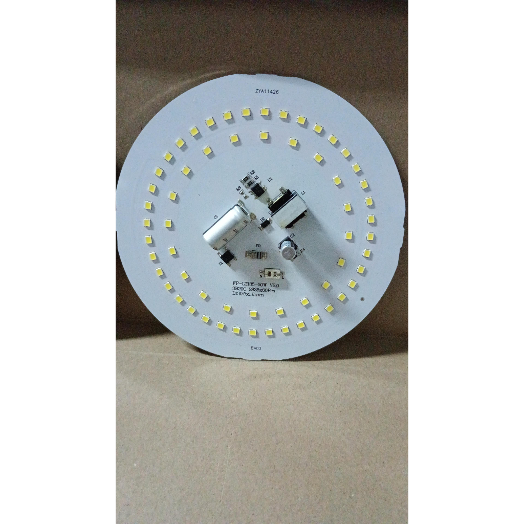 9131 pcb komponen lampu led 220v 50w 50watt 50 watt bulat ring