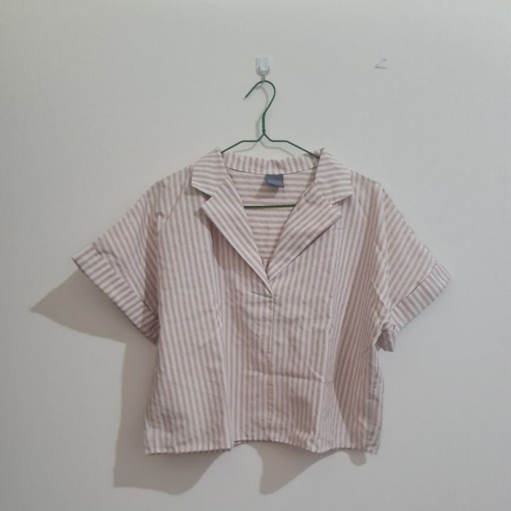 bigsize midsize atasan kemeja This is april pink salur LD 112 prelov3d