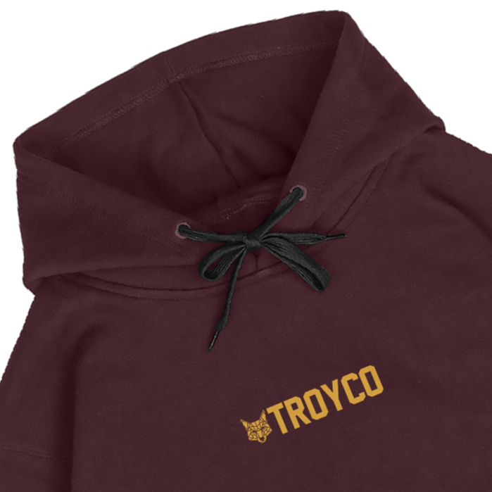 Troy Company Pullover Hoodie Maroon Little Wolf - Jaket Hoodie Merah Maroon KH 2726